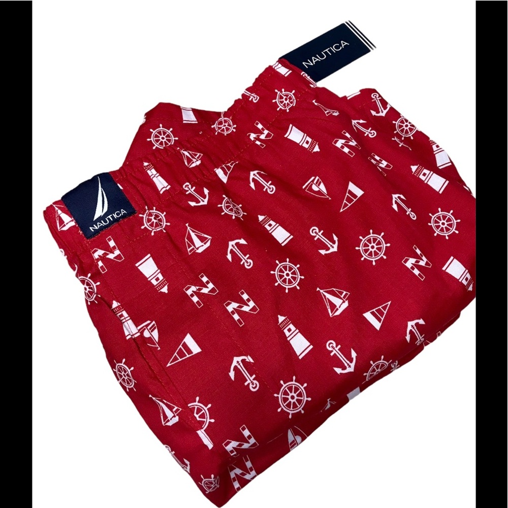 Nautica Woven Boxers Red/White Logos